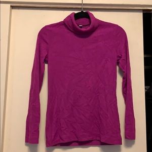 Uniqlo purple turtleneck top